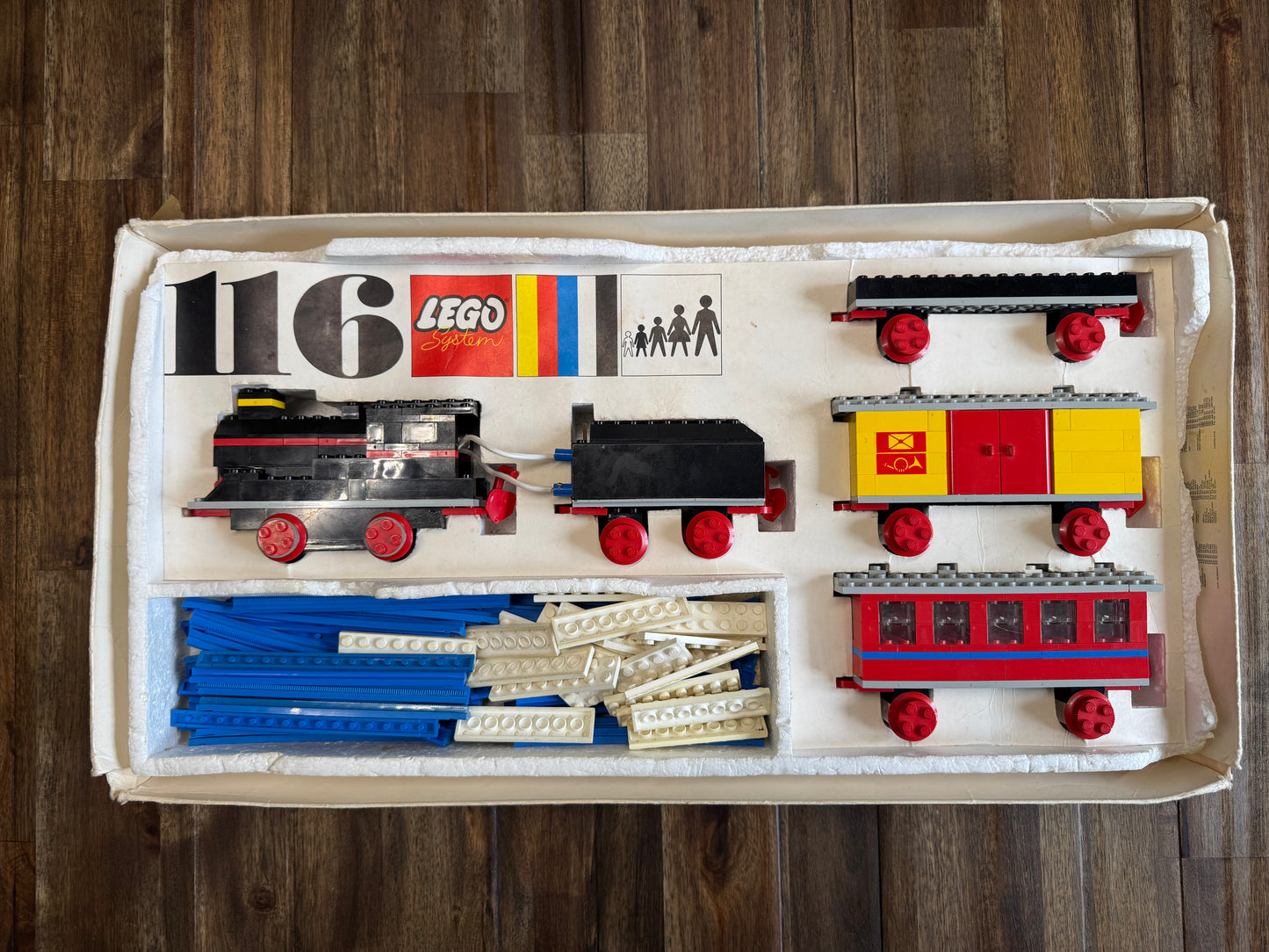 LEGO® Starter Train Set #116 (1967) – seltenes Vintage Zug-Set – komplett bis auf Anleitung